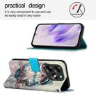 For Itel S23+ 3D Painting Horizontal Flip Leather Phone Case(Grey Owl) - 3