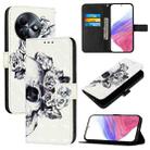 For Itel S24 3D Painting Horizontal Flip Leather Phone Case(Skull) - 1