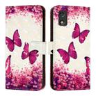 For Itel A23 Pro / A17 3D Painting Horizontal Flip Leather Phone Case(Rose Butterfly) - 2