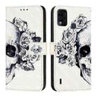 For Itel A48 3D Painting Horizontal Flip Leather Phone Case(Skull) - 2