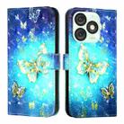 For Itel A50 3D Painting Horizontal Flip Leather Phone Case(Golden Butterfly) - 2