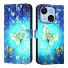 For itel A50C 3D Painting Horizontal Flip Leather Phone Case(Golden Butterfly) - 2