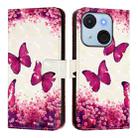 For itel A50C 3D Painting Horizontal Flip Leather Phone Case(Rose Butterfly) - 2