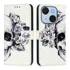 For itel A50C 3D Painting Horizontal Flip Leather Phone Case(Skull) - 2