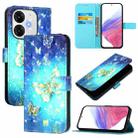 For itel A80 4G 3D Painting Horizontal Flip Leather Phone Case(Golden Butterfly) - 1