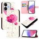 For itel A80 4G 3D Painting Horizontal Flip Leather Phone Case(Flower) - 1