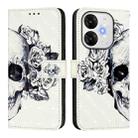 For itel A80 4G 3D Painting Horizontal Flip Leather Phone Case(Skull) - 2