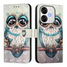 For itel A80 4G 3D Painting Horizontal Flip Leather Phone Case(Grey Owl) - 2