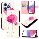For Itel A90 4G 3D Painting Horizontal Flip Leather Phone Case(Flower) - 1