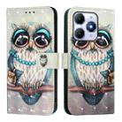 For Itel A90 4G 3D Painting Horizontal Flip Leather Phone Case(Grey Owl) - 2