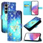 For itel A95 5G 3D Painting Horizontal Flip Leather Phone Case(Golden Butterfly) - 1