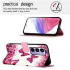 For itel City 100 3D Painting Horizontal Flip Leather Phone Case(Rose Butterfly) - 3