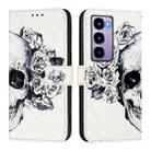 For itel City 100 3D Painting Horizontal Flip Leather Phone Case(Skull) - 2