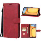 For Redmi 14C 4G Leather Phone Case(Red) - 1