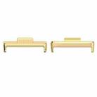 For Huawei Watch Fit3 20mm 1 Pair Zinc Alloy Metal Watch Band Connector(Gold) - 1