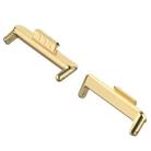 For Huawei Watch Fit3 20mm 1 Pair Zinc Alloy Metal Watch Band Connector(Gold) - 2