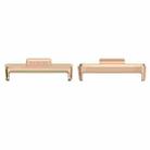 For Huawei Watch Fit3 20mm 1 Pair Zinc Alloy Metal Watch Band Connector(Rose Gold) - 1