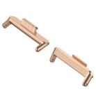 For Huawei Watch Fit3 20mm 1 Pair Zinc Alloy Metal Watch Band Connector(Rose Gold) - 2