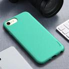 For iPhone 8 / 7 iPAKY Starry Series Shockproof Straw Material + TPU Protective Case(Fruit Green) - 1