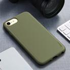 For iPhone 8 / 7 iPAKY Starry Series Shockproof Straw Material + TPU Protective Case(Army Green) - 1