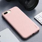 For iPhone 8 Plus / 7 Plus iPAKY Starry Series Shockproof Straw Material + TPU Protective Case(Pink) - 1