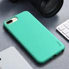 For iPhone 8 Plus / 7 Plus iPAKY Starry Series Shockproof Straw Material + TPU Protective Case(Fruit Green) - 1