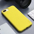 For iPhone 8 Plus / 7 Plus iPAKY Starry Series Shockproof Straw Material + TPU Protective Case(Yellow) - 1