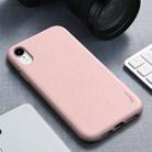 For iPhone XR iPAKY Starry Series Shockproof Straw Material + TPU Protective Case(Pink) - 1