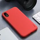 For iPhone XR iPAKY Starry Series Shockproof Straw Material + TPU Protective Case(Red) - 1