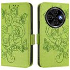 For Tecno Spark 30C 5G / Pop 9 5G Embossed Rose RFID Anti-theft Leather Phone Case(Green) - 2