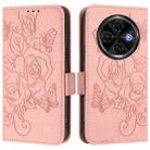 For Tecno Spark 30C 5G / Pop 9 5G Embossed Rose RFID Anti-theft Leather Phone Case(Pink) - 2