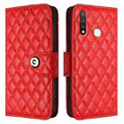 For vivo Y19 / U3 / Y5s / Z5i / U20 Rhombic Texture Flip Leather Phone Case with Lanyard(Red) - 2