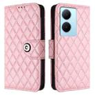 For vivo Y78+ / Y78 / V29 Lite Rhombic Texture Flip Leather Phone Case with Lanyard(Pink) - 2