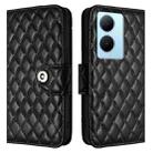 For vivo Y78+ / Y78 / V29 Lite Rhombic Texture Flip Leather Phone Case with Lanyard(Black) - 2