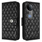 For vivo S20 Pro 5G Rhombic Texture Flip Leather Phone Case with Lanyard(Black) - 2