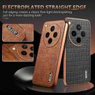 For OPPO Find X8 AZNS Electroplated Frame Crocodile Texture Full Coverage Phone Case(Black) - 3