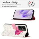 For Tecno Camon 19 3D Painting Horizontal Flip Leather Phone Case(Flower) - 3