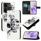 For Tecno Camon 20 Premier 3D Painting Horizontal Flip Leather Phone Case(Skull) - 1