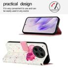 For Tecno Camon 30 4G / 5G 3D Painting Horizontal Flip Leather Phone Case(Flower) - 3