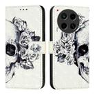 For Tecno Camon 30 4G / 5G 3D Painting Horizontal Flip Leather Phone Case(Skull) - 2