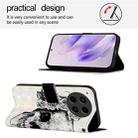 For Tecno Camon 30 4G / 5G 3D Painting Horizontal Flip Leather Phone Case(Skull) - 3