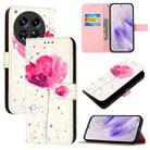 For Tecno Camon 30 Premier 3D Painting Horizontal Flip Leather Phone Case(Flower) - 1