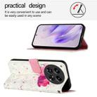 For Tecno Camon 30 Premier 3D Painting Horizontal Flip Leather Phone Case(Flower) - 3