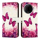 For Tecno Camon 30 Pro 3D Painting Horizontal Flip Leather Phone Case(Rose Butterfly) - 2