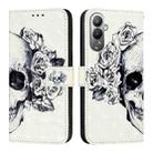 For Tecno Pova 4 3D Painting Horizontal Flip Leather Phone Case(Skull) - 2