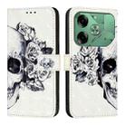 For Tecno Pova 6 4G 3D Painting Horizontal Flip Leather Phone Case(Skull) - 2