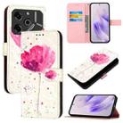 For Tecno Pova 6 5G / Pova 6 Pro 3D Painting Horizontal Flip Leather Phone Case(Flower) - 1