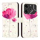 For Tecno Pova 6 5G / Pova 6 Pro 3D Painting Horizontal Flip Leather Phone Case(Flower) - 2