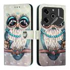 For Tecno Pova 6 5G / Pova 6 Pro 3D Painting Horizontal Flip Leather Phone Case(Grey Owl) - 2