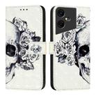 For Tecno Pova Neo 3 3D Painting Horizontal Flip Leather Phone Case(Skull) - 2